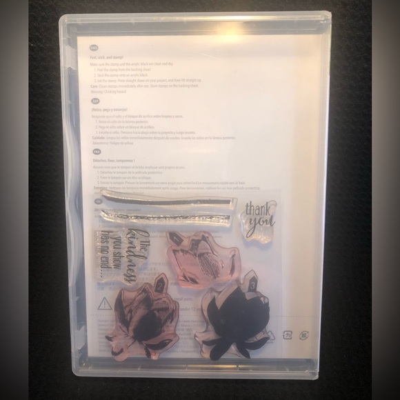 Sale-A-Bration Lotus Blossom by Stampin’ Up! Flower stamp set - Picture 2 of 3